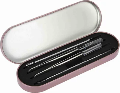 Image de Boîte à pincettes Cryfokt, Boîte à pincettes stable et pratique pour l'extension des cils, Voyage à domicile écologique pour les commodes des femmes (rose)