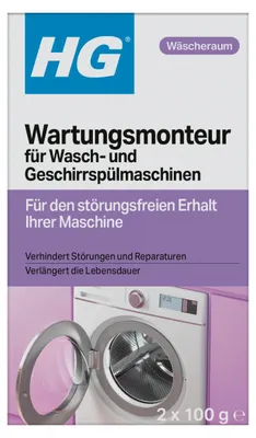 Produktbild von HG Wartungsmonteur für Wasch & Geschirrspülmaschinen 2 x 100 g