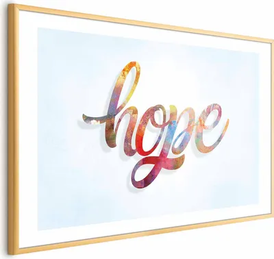 Produktbild von Posterpapier Poster - Hope 30x21 cm Text m-A-0753-ao-a