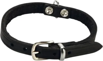 Produktbild von Beeztees - Hundehalsband - Leder - schwarz - 23-28 cm x 10 mm