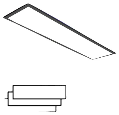 Productafbeelding van Plafondlamp, RGB-achtergrondverlichting, dimbaar, instelbaar, 40W