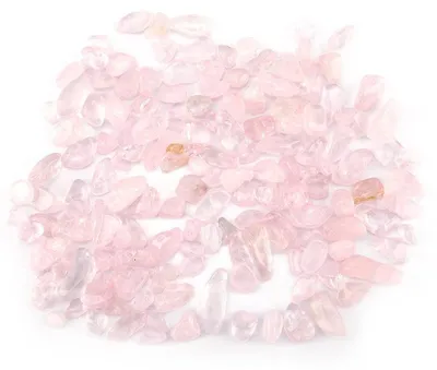 Rosenquarz-Kristallchips, kleine Kristalle, 0,1 kg, für Pflanzen & Kakteen