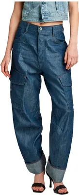 Immagine prodotto di Pantaloni cargo G-Star 3D Boyfriend Fit, blu, taglia 26/28, donna, blu, taglia 26