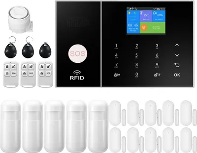 Produktbild von Smart Home Alarmanlage, WiFi- und 4G-Konnektivität, Bewegungsdetektion, F, EU-Stecker