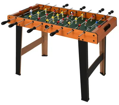 Obrázok produktu pre Mini stolný futbal | Farba: prírodné drevo | Rozmery: 40 x 84,5 x 61,2 cm