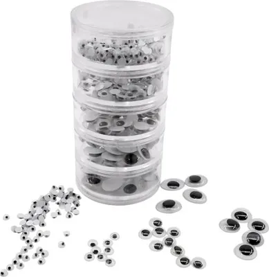 Produktbild von EDUPLAY 370140 Augen in Stapeldosen 500er Set