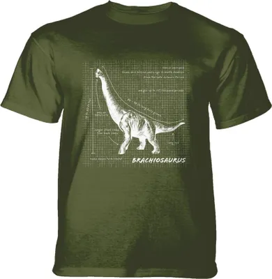 Produktbild von The Mountain T-Shirt - Brachiosaurus Fact Sheet Green KIDS KIDS S