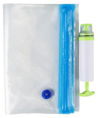Vakuumbeutel-Set, 6 Stück 26x34 cm + Handpumpe, wiederverwendbar