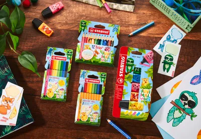 Obrázok produktu pre STABILO 688/8-07 STABILO Fineliner s hrotom 88 Mini Animal Vibes, balenie po 8 ks
