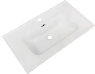 Immagine prodotto di Lavabo consolle d'appoggio in Vetroceramica bianco 81x46.5x17H VA836-80