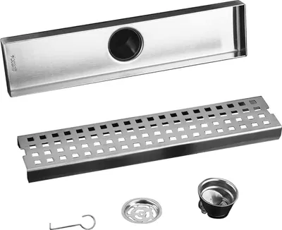 Produktbild von Duschtasse 30 cm - Edelstahl - Selbstreinigender Siphon