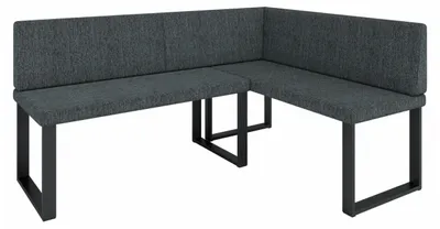 Produktbild von Eckbank Akiko NINA Metal [] -196x142 RECHTS-INARI 96- Stoff|Eckbankgruppe für Ihrem Esszimmer|Küche|modern|Sitzecke|Essecke