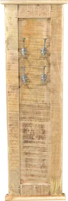 Produktbild von SIT Möbel Wandgarderobe | 4 Doppel-Haken | Mango-Holz lackiert natur | B 35 x T 7 cm H 110 cm | 02563-01 | Serie FRIGO