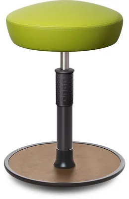 Produktbild von Sitz- Stehhocker Free Regular Hutsitz skai Kunstleder h.grün schwarz /Natur.