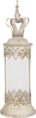 Immagine prodotto di Lanterna Clayre & Eef Ø 17x55 cm Ferro beige