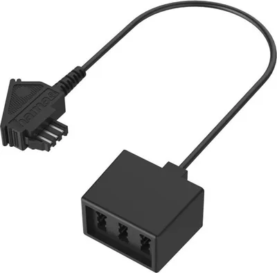 Zdjęcie produktu dla Hama 00201124, TAE-F, 3 x TAE-NFF, Czarny