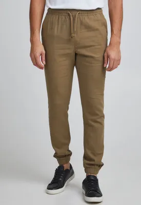 Produktbild von 11 Project PROeyvind Herren Leinenhose Lange Stoffhose mit Kordeln Regular Fit