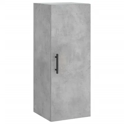 Image de Armoire murale gris béton 34,5x34x90 cm