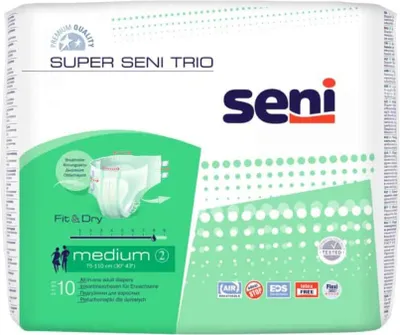 Immagine prodotto di Slip per incontinenza Seni Super Trio M 10 pz