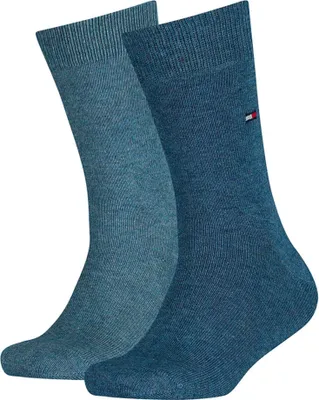 Obrázok produktu pre TOMMY HILFIGER detské ponožky, 2-pack - Basic, TH, 23-42, jednofarebné modré 35-38