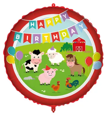 Image de Joyeux anniversaire ballon en papier d'aluminium avec poids, 46 cm