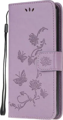 Produktbild von Nokia 1.4 Hülle - Coverup Blumen & Schmetterlinge Klapphülle - Lila