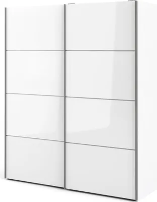 Produktbild von Veto Kleiderschrank B 2 türig H220 cm x B182 weiss, hochglanz weiss.