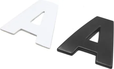 Produktbild von 3D-Alphabet-Aufkleber in Buchstabenform aus Metall, Auto-Emblem Abzeichen