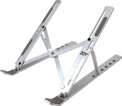 Image de ZOY ZLS02 Support pour ordinateur portable Ergonomique, réglable, portable, argenté