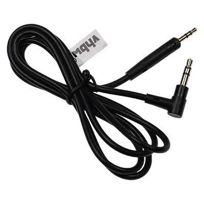 Produktbild von vhbw Audio AUX Kabel kompatibel mit Bose SoundTrue, SoundLink, OE2 Kopfhörer - Audiokabel 3,5mm Klinkenstecker, 100 cm Schwarz