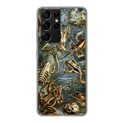 Produktbild von MuchoWow® Handyhülle Schutzhülle Hülle für Samsung Galaxy S21 Ultra Batrachia - Haeckel - Alte Meister Silikon Softcase Handy Hülle - Mobiltelefon