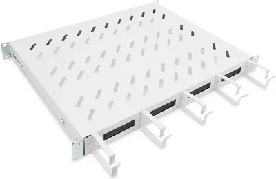 Produktbild von Famanu Kabelmanagement Halter für 19 Zoll Netzwerkserver-Schränke - Grau