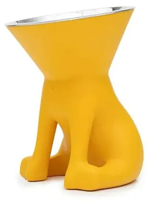 Immagine prodotto di United Pets Elizabeth, Cane, Plastica, Acciaio inossidabile, Giallo, Ciotola per animali domestici, Tinta unita, 1,1 l
