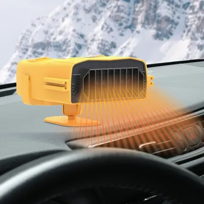 Obrázok produktu pre Auto 12V Heater Defrost Sneh Defogger, farba: Žltá Heater