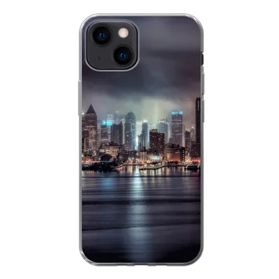 Produktbild von MuchoWow® Handyhülle Schutzhülle Hülle für iPhone 13 mini New York - Amerika - Skyline Silikon Softcase Handy Hülle - Softcase