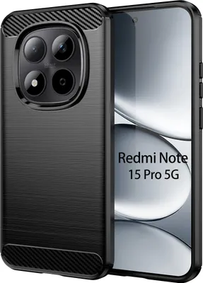 Produktbild von Xiaomi Redmi Note 15 Pro 5G Handy Tasche Carbon Hülle Schutzhülle Back Cover TPU Case Outdoor Bumper