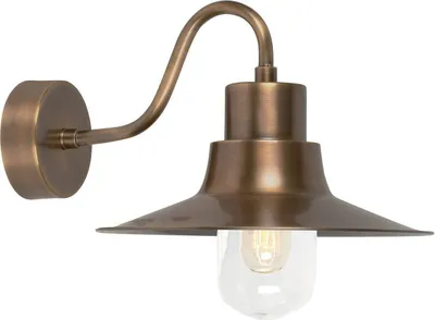 Produktbild von Elstead Sheldon Außen-Wandleuchte E27 Gealtertes Messing IP44