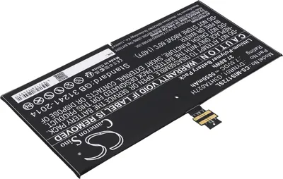 Produktbild von TECHTEK Akku Kompatibel mit [Microsoft] 1724, Surface 4, Surface Pro 4, Surface Pro 4 1724 Ersetzt DYNR01, für G3HTA027H