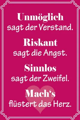 Produktbild von vianmo Holzschild 30x20 cm Unmöglich sagt der Verstand Dekoration