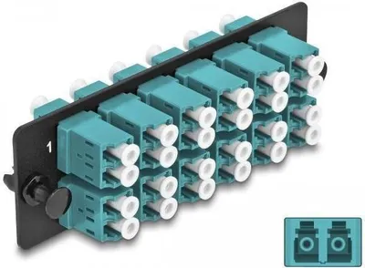 Image de Adaptateur en fibre optique Delock - LC duplex multimode X 12