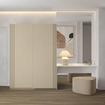 Produktbild von Kleiderschrank 150 cm DIMITRA mit Schiebetüren - beige