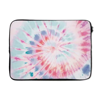 Produktbild von MuchoWow® Laptop Hülle 14 ZollKrawattenfärbung - Muster - Blau Laptoptasche - Laptoptasche - Stoßsicher - Schutzhaube