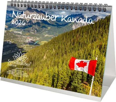 Produktbild von Naturzauber Kanada DIN A5 Tischkalender für 2026 Canada Natur Reise Land Urlaub - Seelenzauber