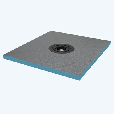 Image de doporro Receveur à Carreler Recoupable sur Mesure pour Douche Bac de Douche avec Pente Intégrée 80x90x4cm Design XPS