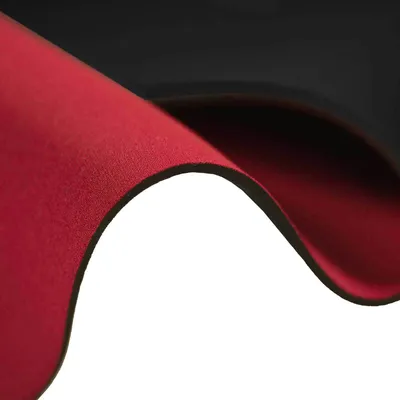 0,5m Neopren-Imitat 4,5mm Stoff Doubleface Stretch 135cm Meterware rot-schwarz