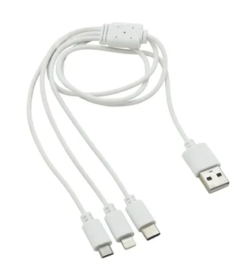 Obrázok produktu pre Compass 07705 - Nabíjací kábel USB 3v1 (micro USB, iPhone, USB C)