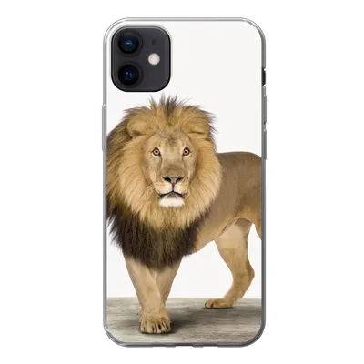 Produktbild von MuchoWow® Handyhülle Schutzhülle Hülle für iPhone 12 mini Jungen - Löwe - Tiere - Kinder - Mädchen Silikon Softcase Handy Hülle - Bild