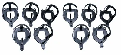 Produktbild von AMKA Trensenhalter Metall Set mit 10 Stück schwarz  Trensenhaken