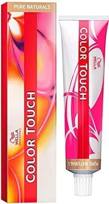 A box of Wella Color Touch hair dye and the tube of hair dye.