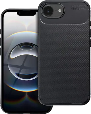 Image de Étui adapté à l'iPhone 16e (SE 4 2025) / 17e Carbon Premium noir